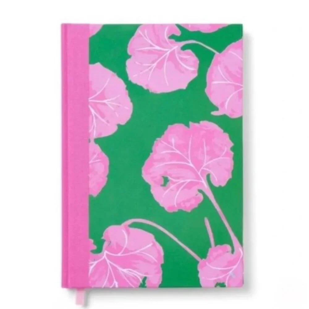 NWT Geranium Leaf Pink/Green Lined Journal - DVF for Target
